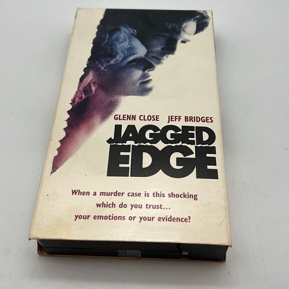 Jagged Edge VHS 1985 VCR Video Tape Movie Jeff Bridges Glenn Close‎ Film - Picture 1 of 3